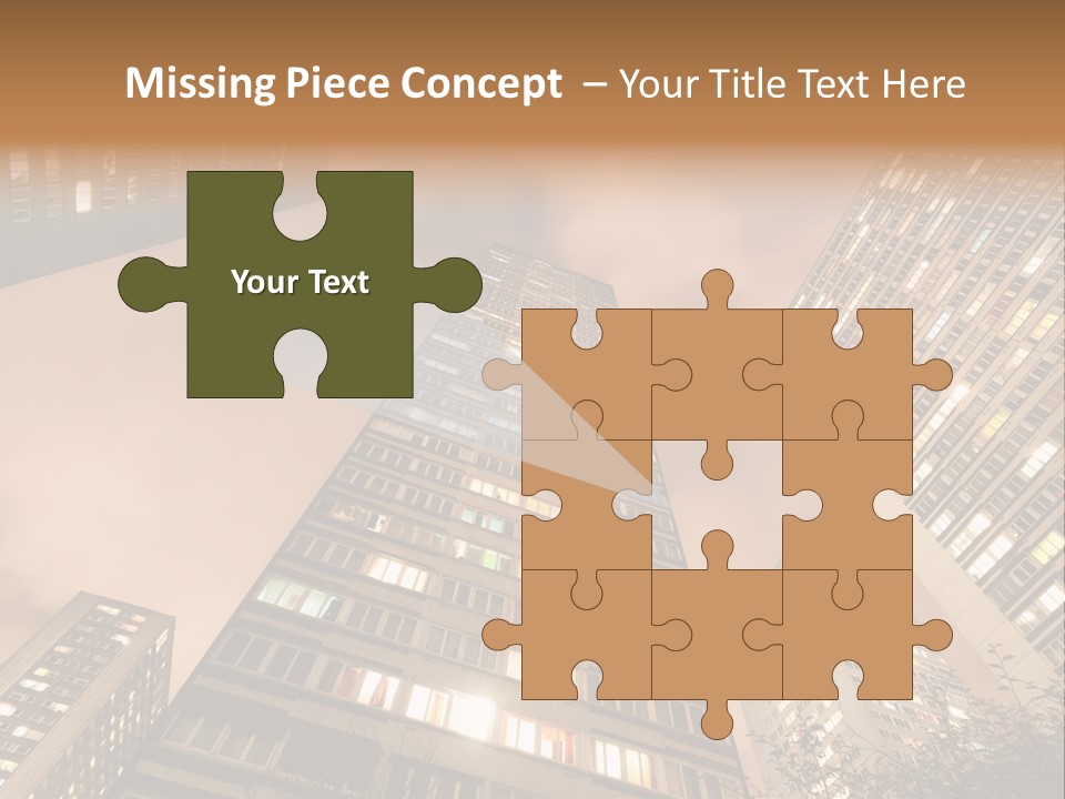 Midtown Urban Cityscape PowerPoint Template