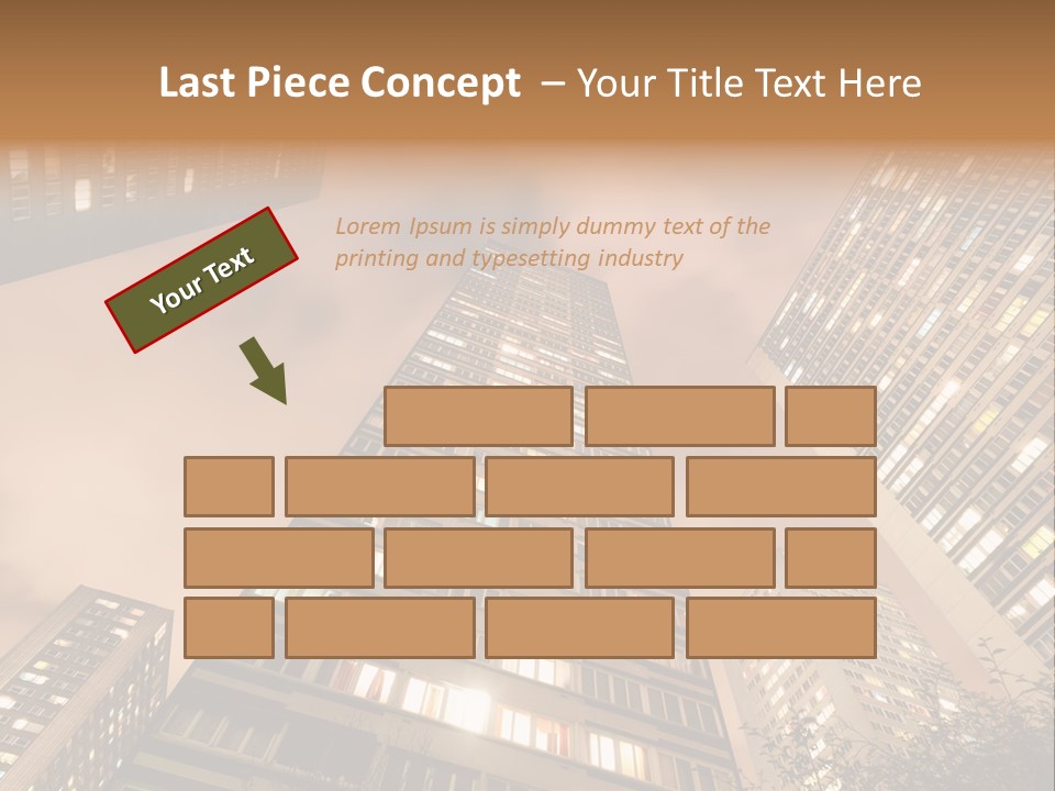 Midtown Urban Cityscape PowerPoint Template