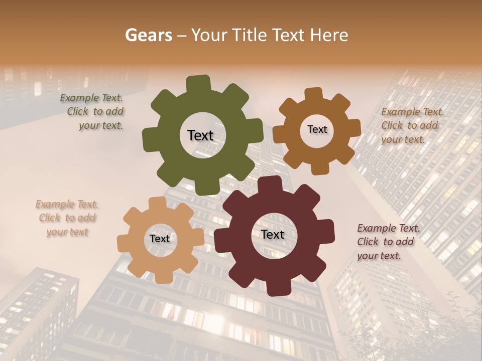 Midtown Urban Cityscape PowerPoint Template