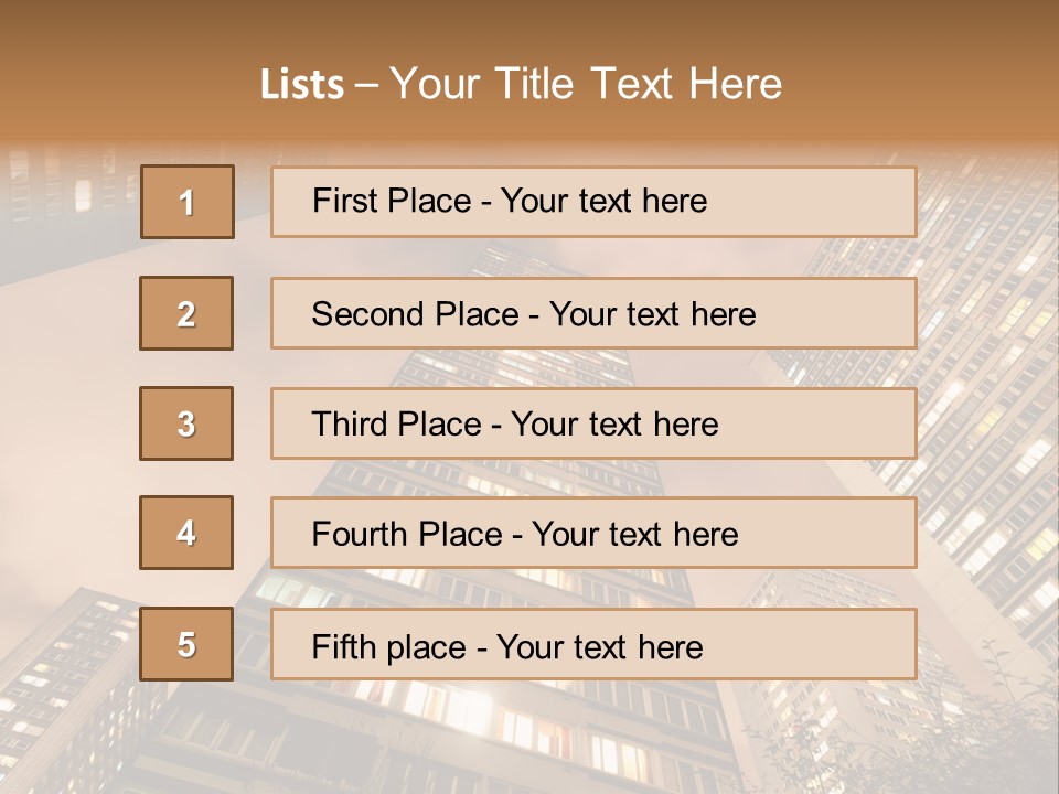 Midtown Urban Cityscape PowerPoint Template
