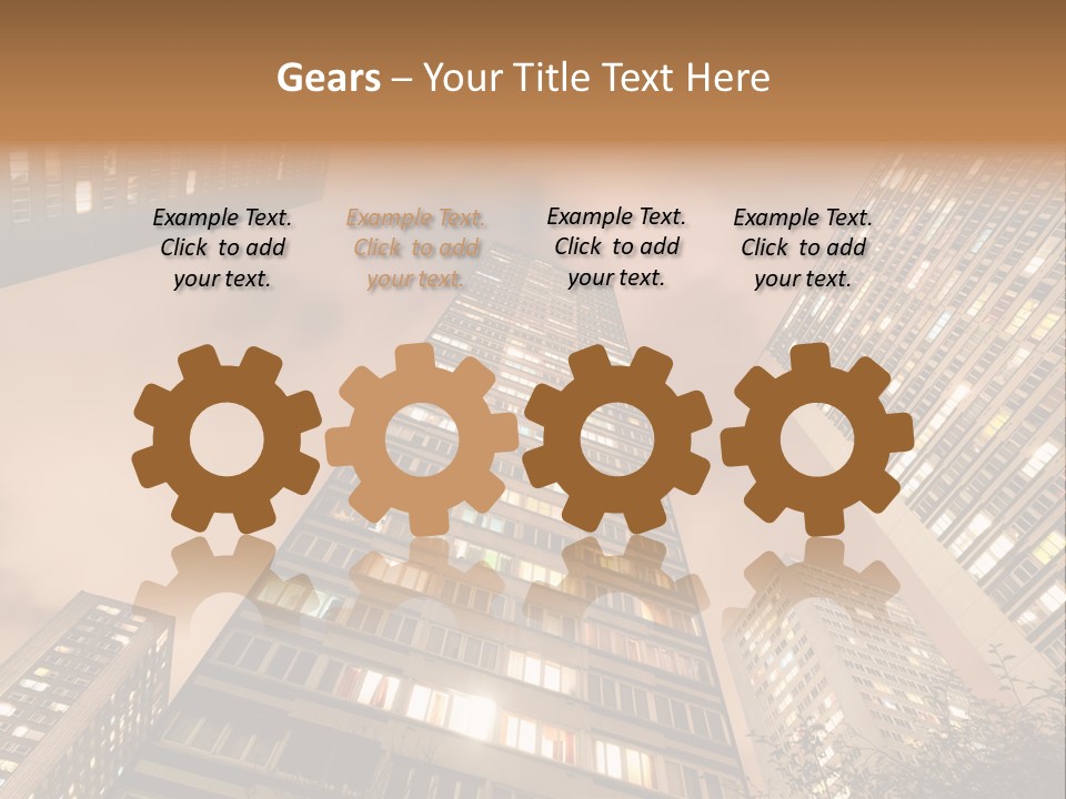 Midtown Urban Cityscape PowerPoint Template