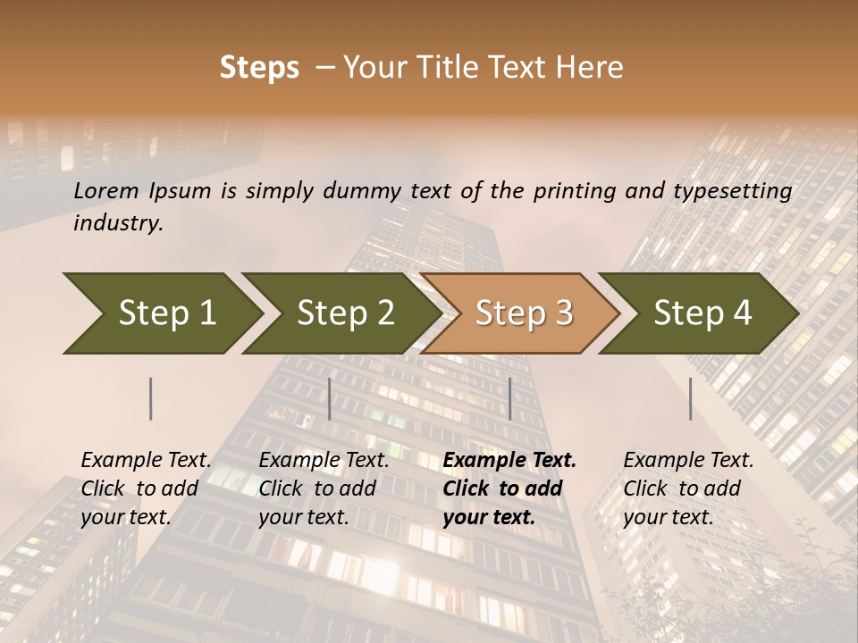 Midtown Urban Cityscape PowerPoint Template