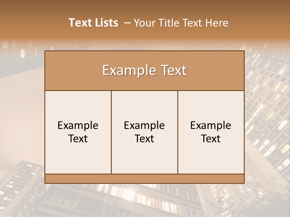 Midtown Urban Cityscape PowerPoint Template