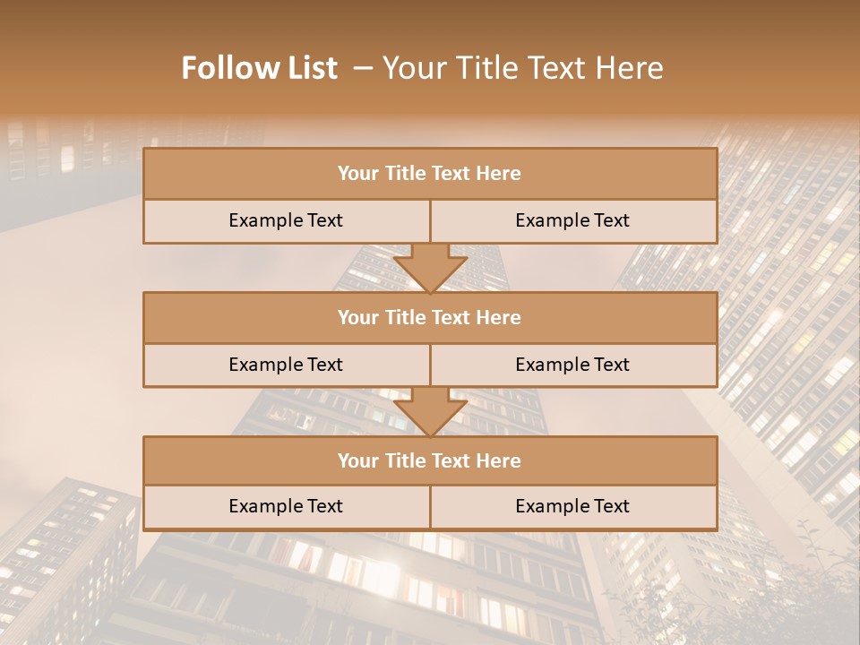 Midtown Urban Cityscape PowerPoint Template