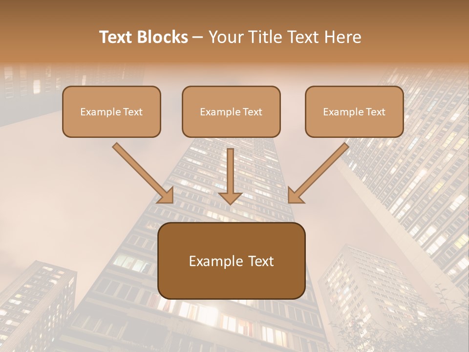 Midtown Urban Cityscape PowerPoint Template