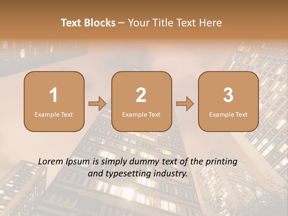 Midtown Urban Cityscape PowerPoint Template