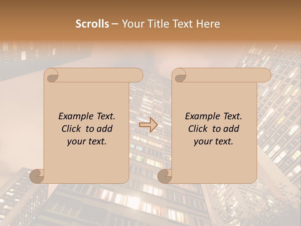 Midtown Urban Cityscape PowerPoint Template