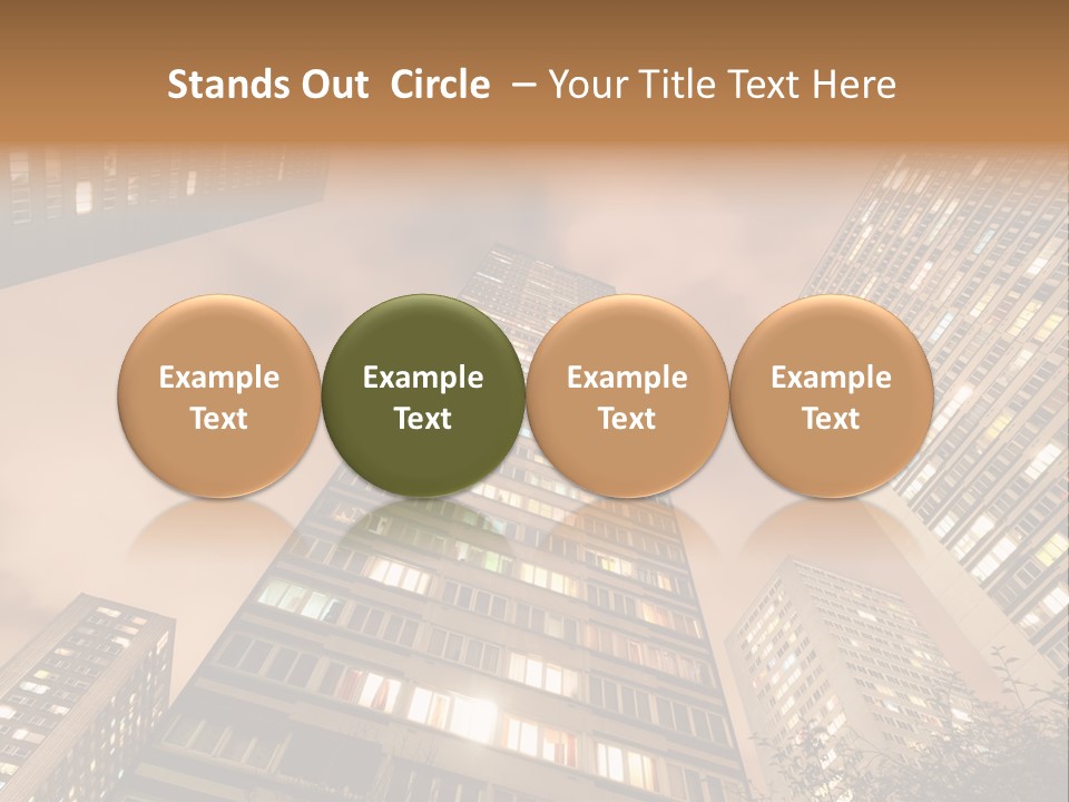 Midtown Urban Cityscape PowerPoint Template