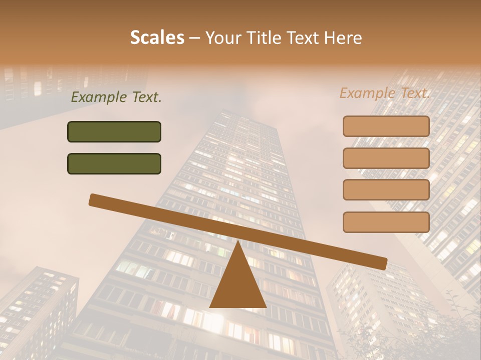 Midtown Urban Cityscape PowerPoint Template