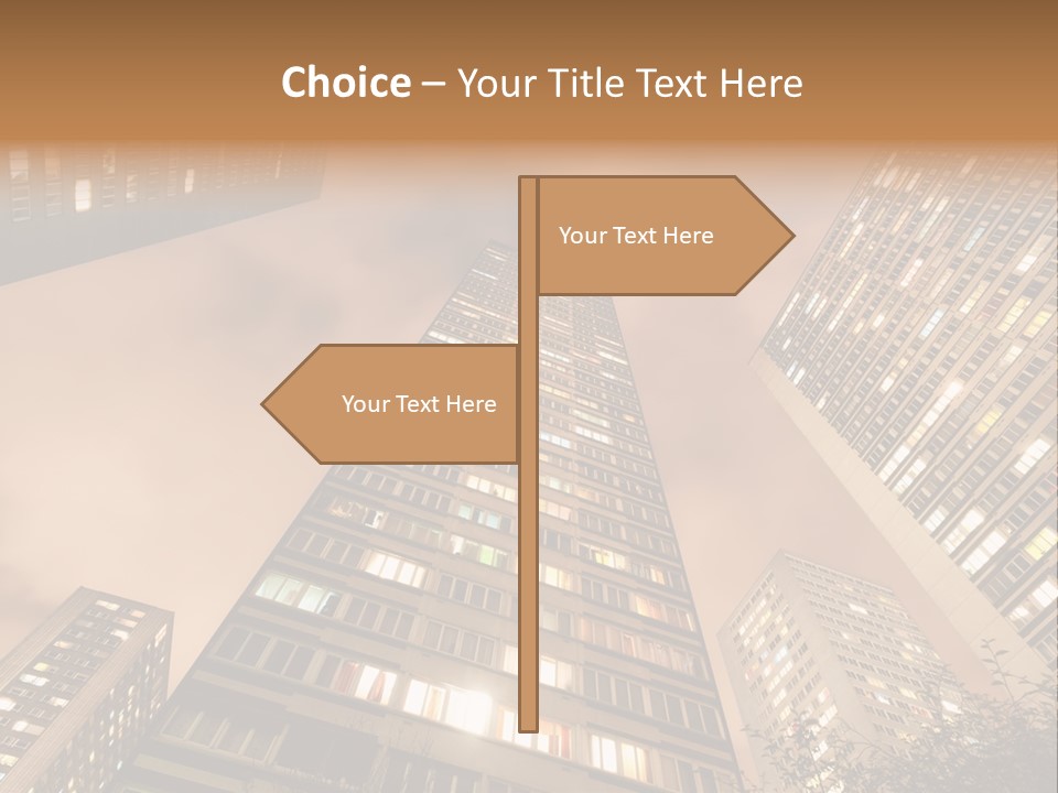 Midtown Urban Cityscape PowerPoint Template