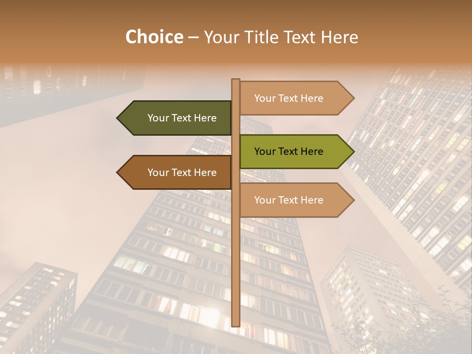 Midtown Urban Cityscape PowerPoint Template