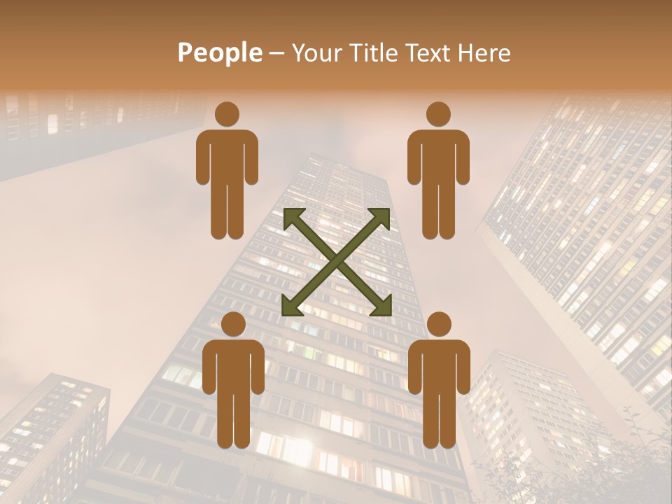 Midtown Urban Cityscape PowerPoint Template