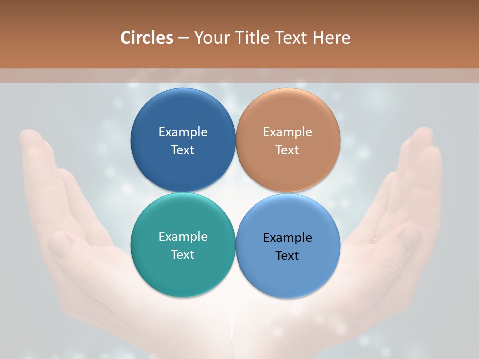 A Person Holding Their Hands With A Light Coming Out Of It PowerPoint Template