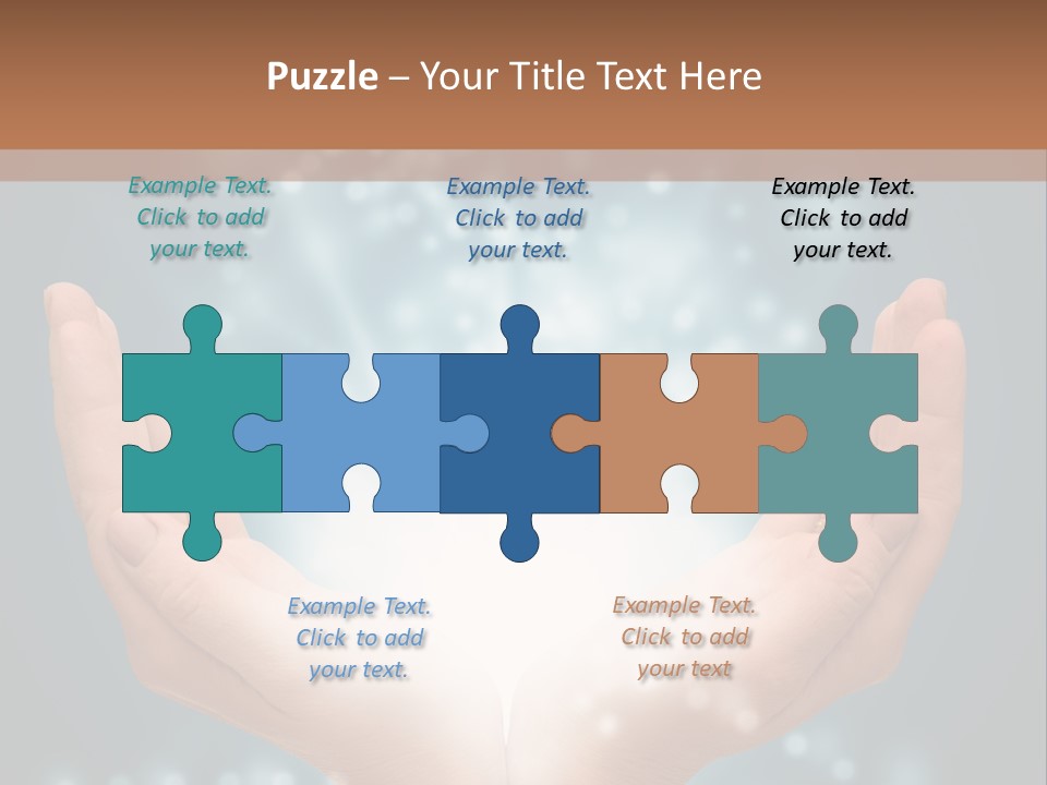 A Person Holding Their Hands With A Light Coming Out Of It PowerPoint Template