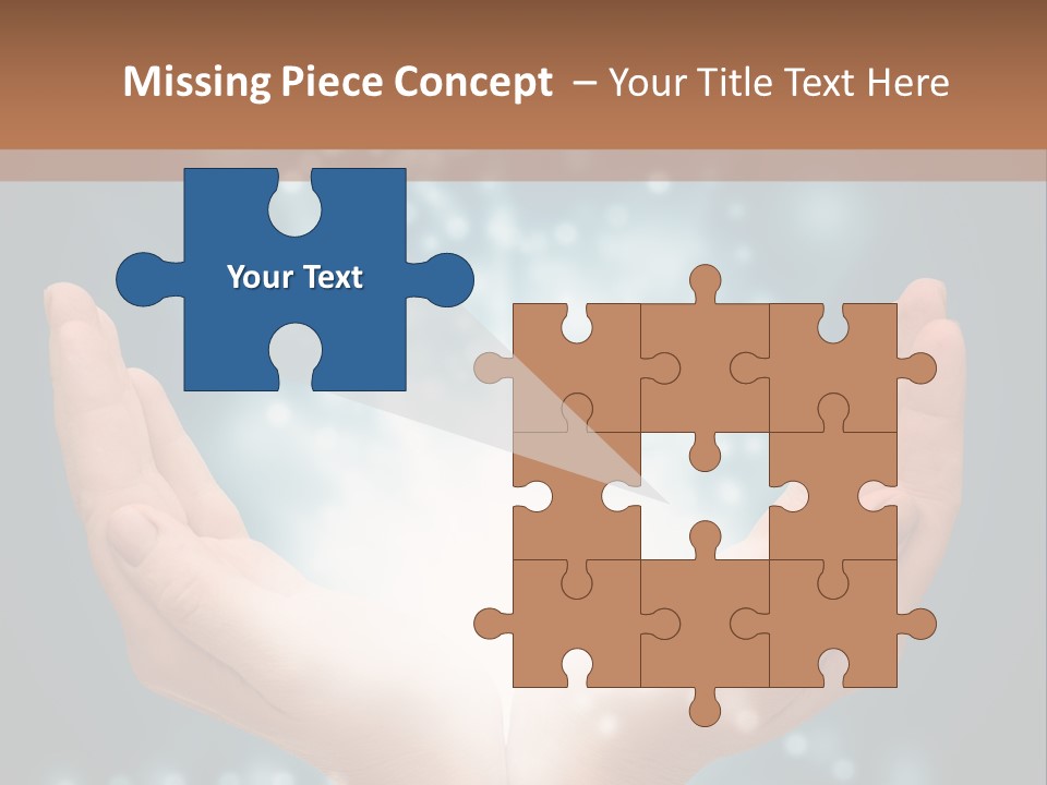 A Person Holding Their Hands With A Light Coming Out Of It PowerPoint Template