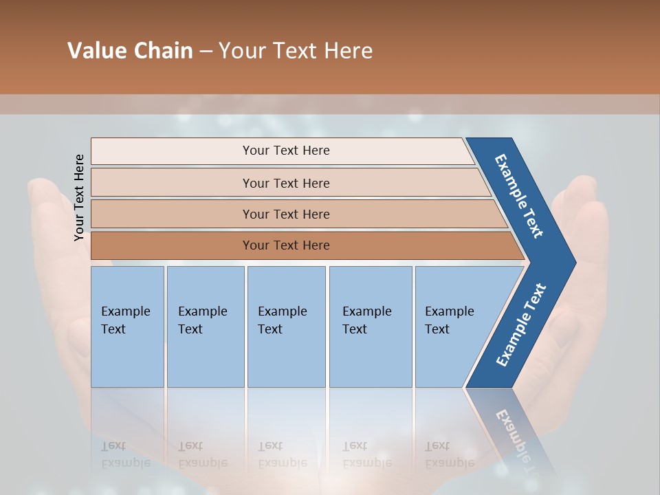 A Person Holding Their Hands With A Light Coming Out Of It PowerPoint Template