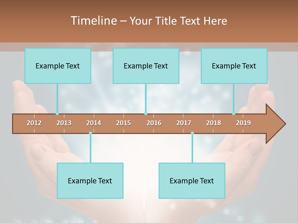 A Person Holding Their Hands With A Light Coming Out Of It PowerPoint Template