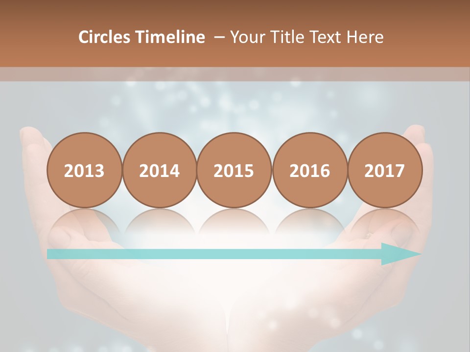 A Person Holding Their Hands With A Light Coming Out Of It PowerPoint Template