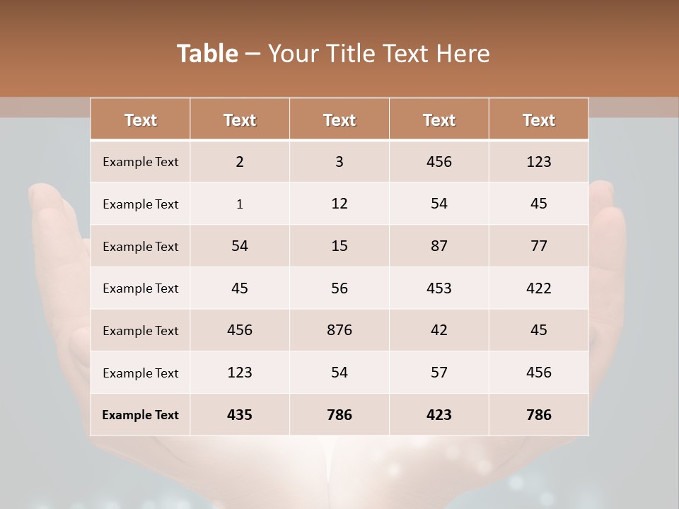 A Person Holding Their Hands With A Light Coming Out Of It PowerPoint Template