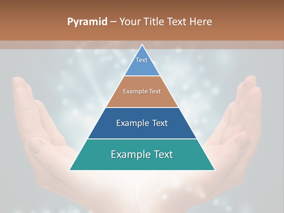 A Person Holding Their Hands With A Light Coming Out Of It PowerPoint Template