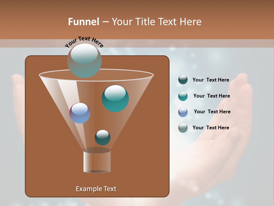 A Person Holding Their Hands With A Light Coming Out Of It PowerPoint Template