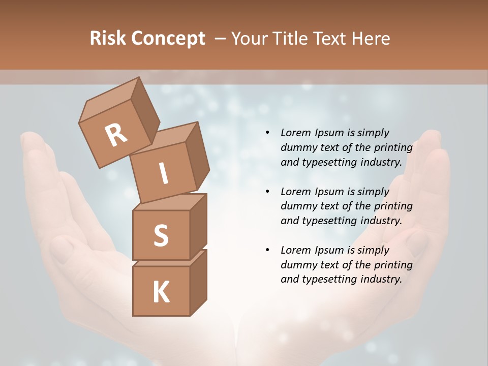 A Person Holding Their Hands With A Light Coming Out Of It PowerPoint Template