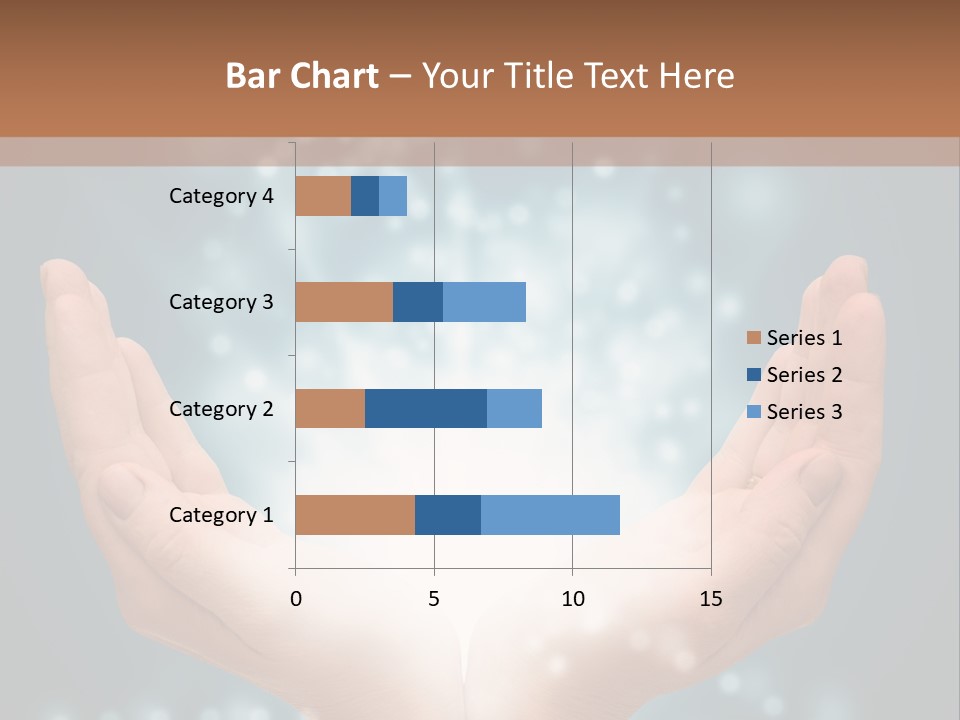 A Person Holding Their Hands With A Light Coming Out Of It PowerPoint Template