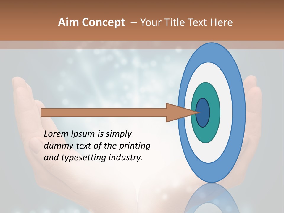 A Person Holding Their Hands With A Light Coming Out Of It PowerPoint Template