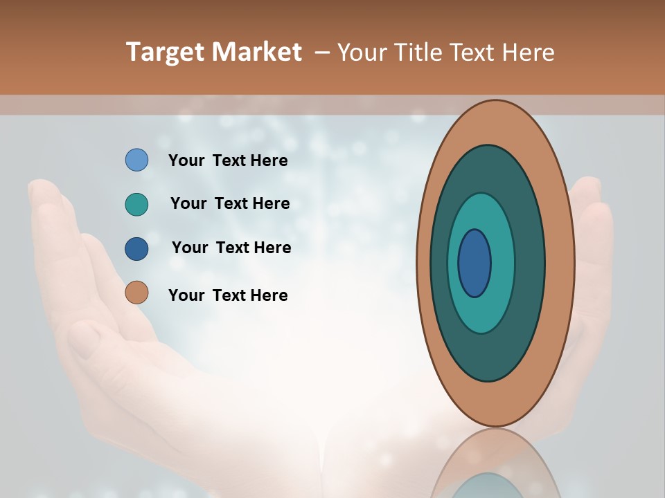 A Person Holding Their Hands With A Light Coming Out Of It PowerPoint Template