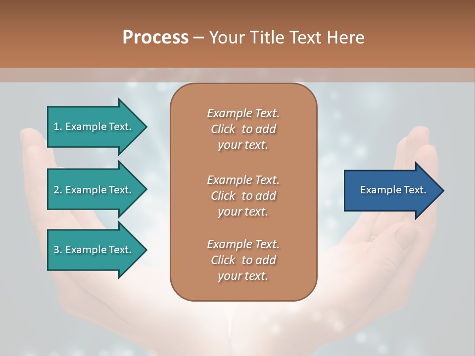 A Person Holding Their Hands With A Light Coming Out Of It PowerPoint Template