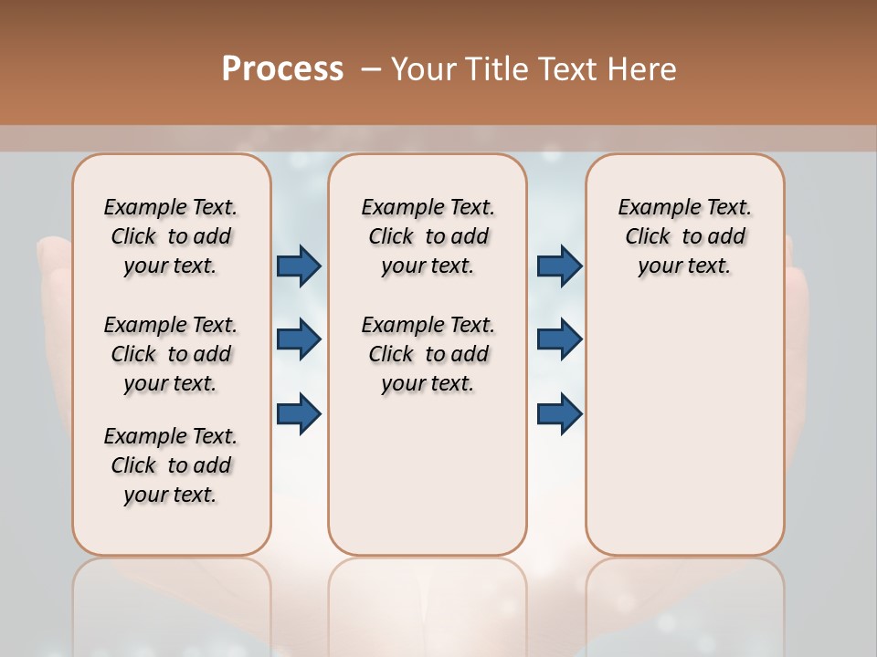 A Person Holding Their Hands With A Light Coming Out Of It PowerPoint Template