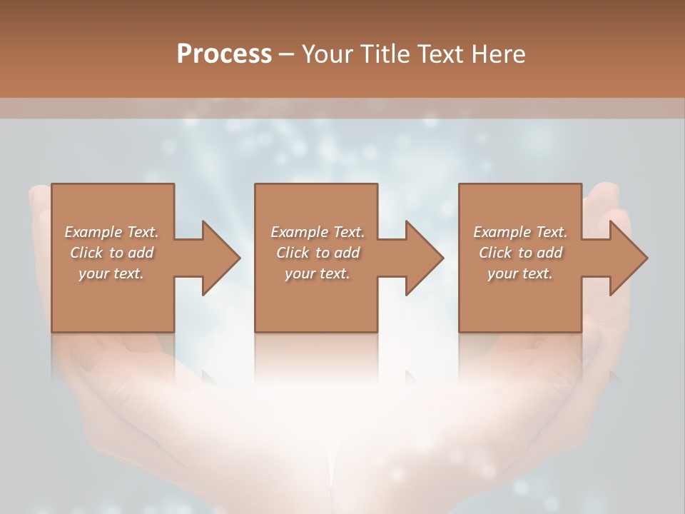 A Person Holding Their Hands With A Light Coming Out Of It PowerPoint Template