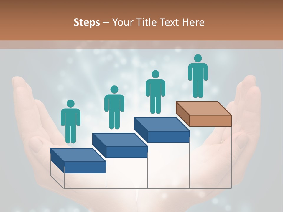 A Person Holding Their Hands With A Light Coming Out Of It PowerPoint Template