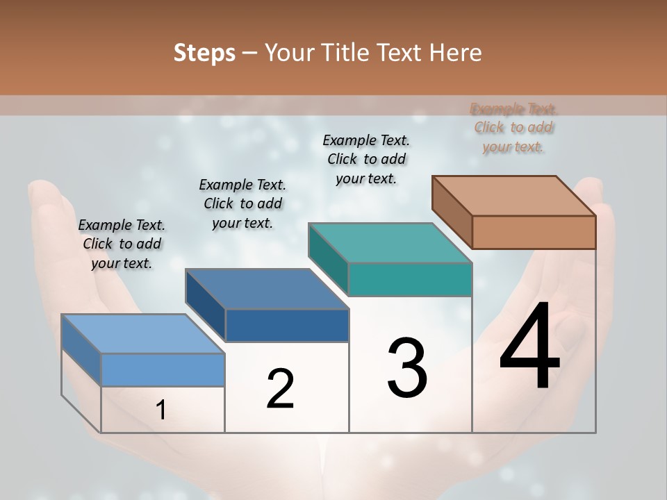 A Person Holding Their Hands With A Light Coming Out Of It PowerPoint Template