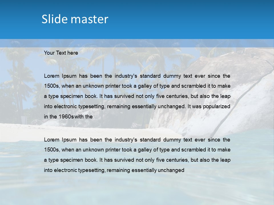 Foliage Landscape Mist PowerPoint Template