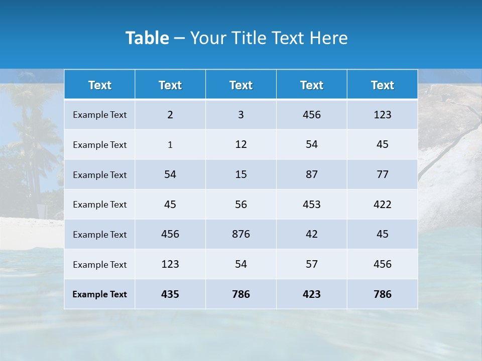 Foliage Landscape Mist PowerPoint Template