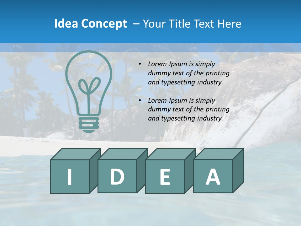 Foliage Landscape Mist PowerPoint Template