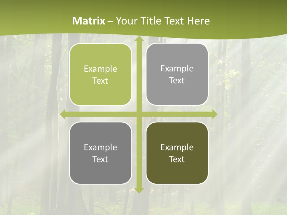 Foliage Landscape Mist PowerPoint Template