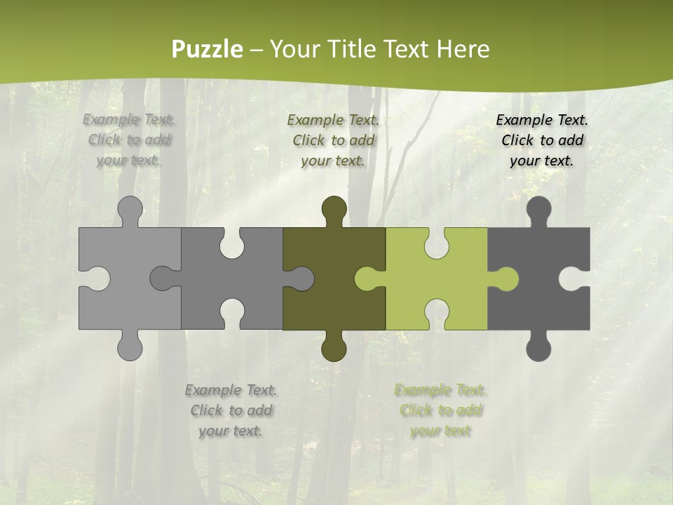 Foliage Landscape Mist PowerPoint Template