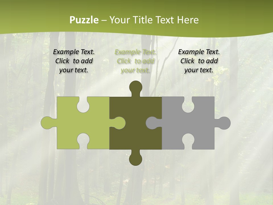 Foliage Landscape Mist PowerPoint Template