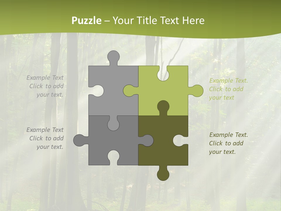 Foliage Landscape Mist PowerPoint Template