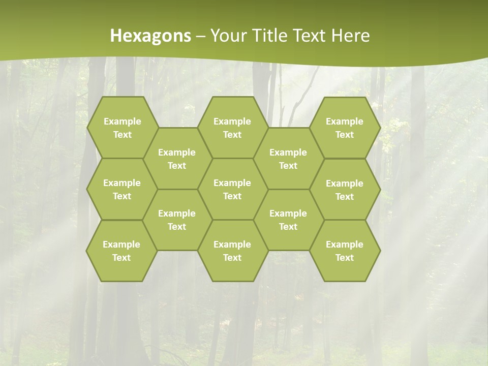 Foliage Landscape Mist PowerPoint Template