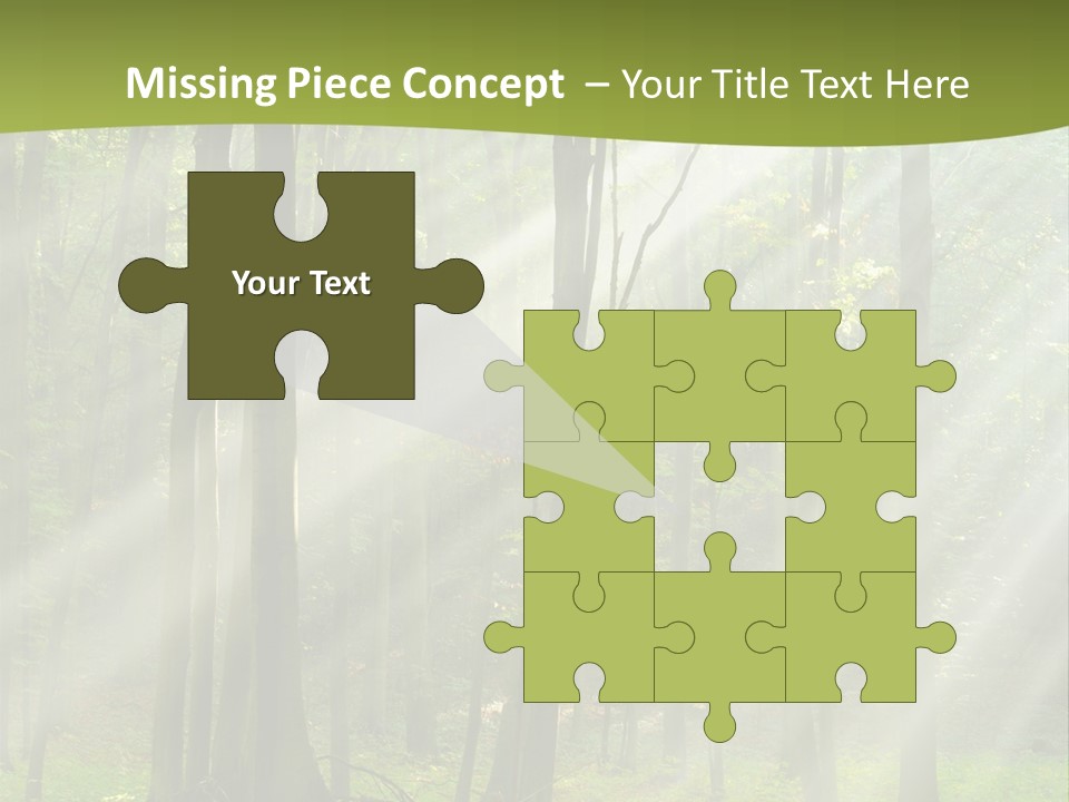 Foliage Landscape Mist PowerPoint Template