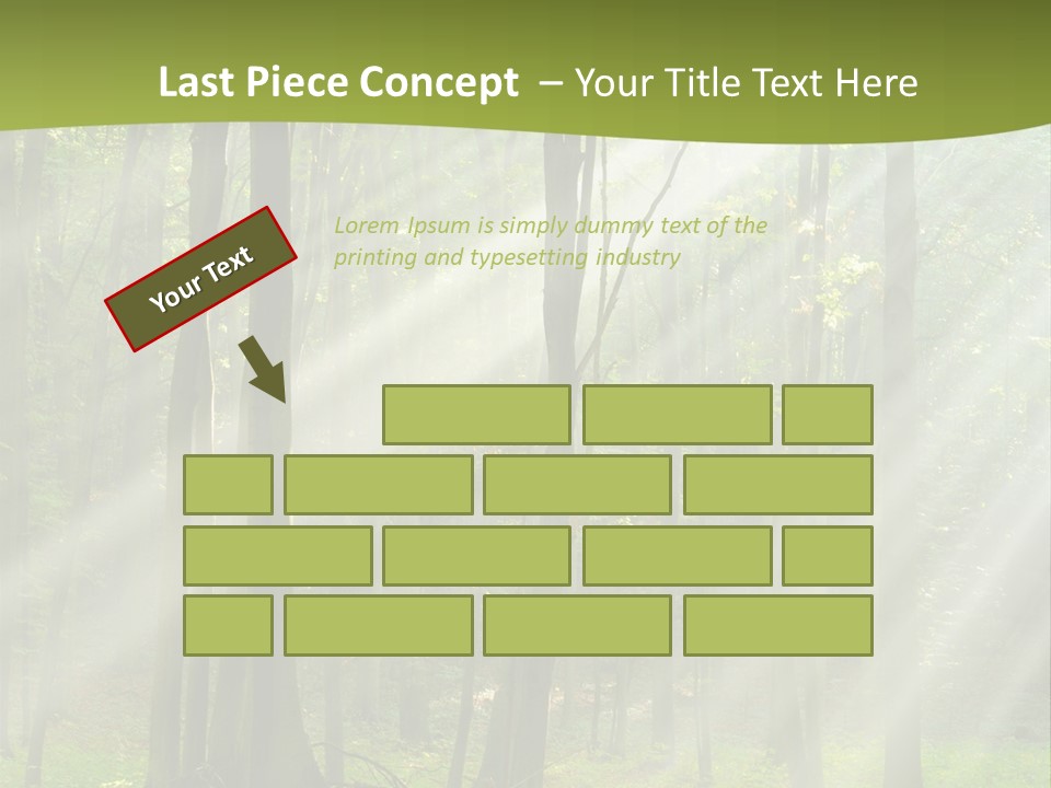 Foliage Landscape Mist PowerPoint Template