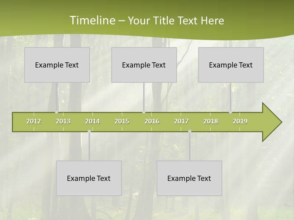 Foliage Landscape Mist PowerPoint Template