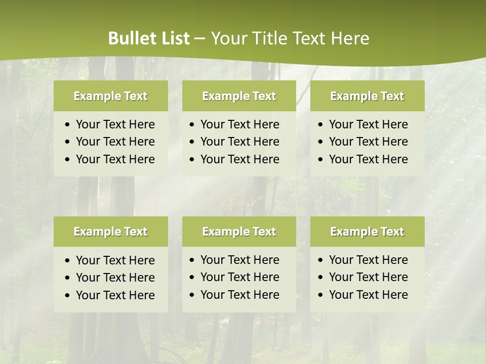 Foliage Landscape Mist PowerPoint Template