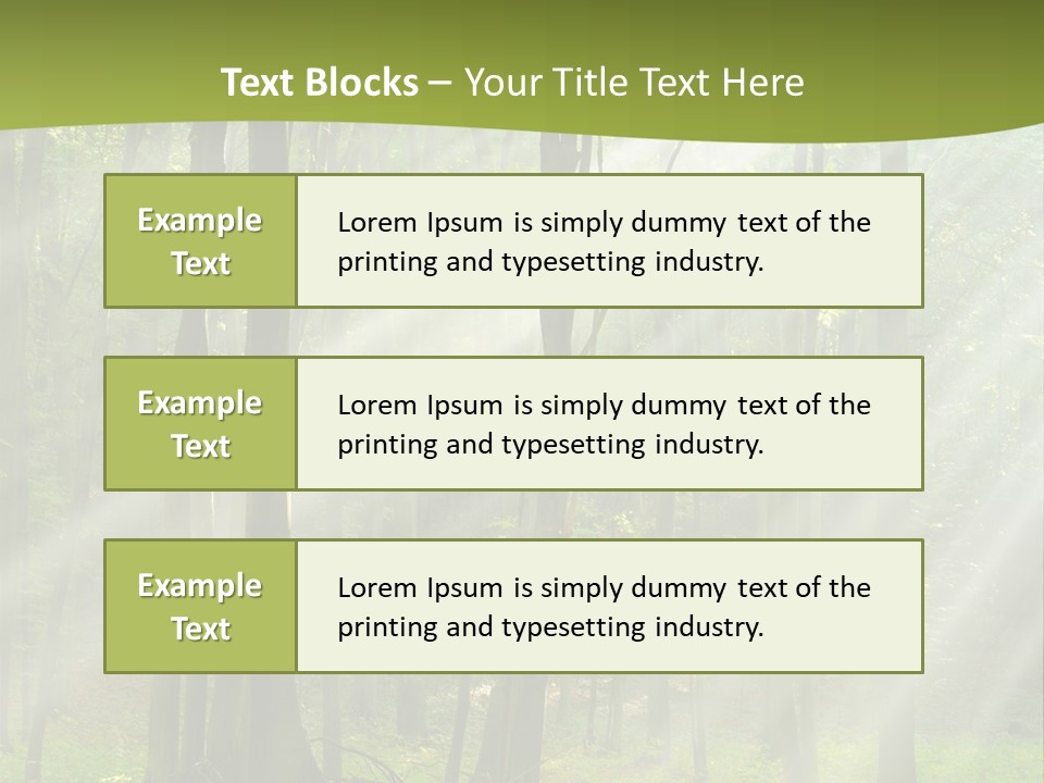Foliage Landscape Mist PowerPoint Template