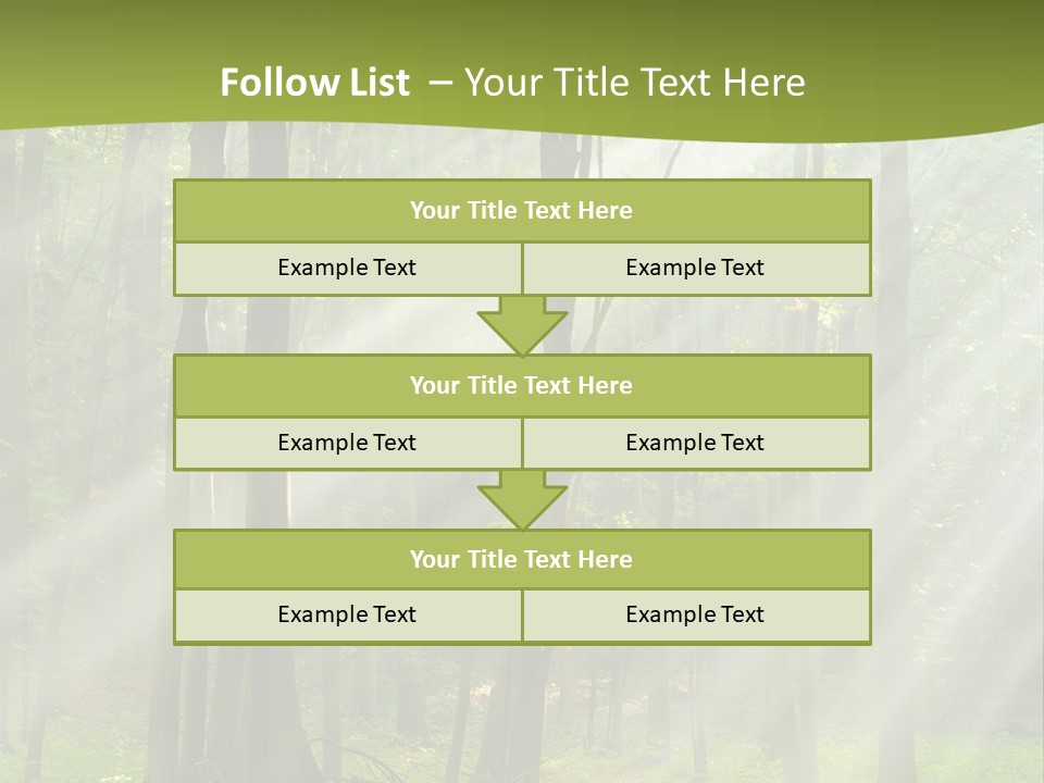 Foliage Landscape Mist PowerPoint Template