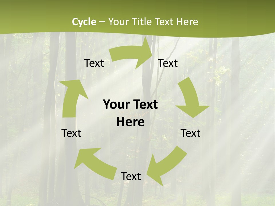 Foliage Landscape Mist PowerPoint Template