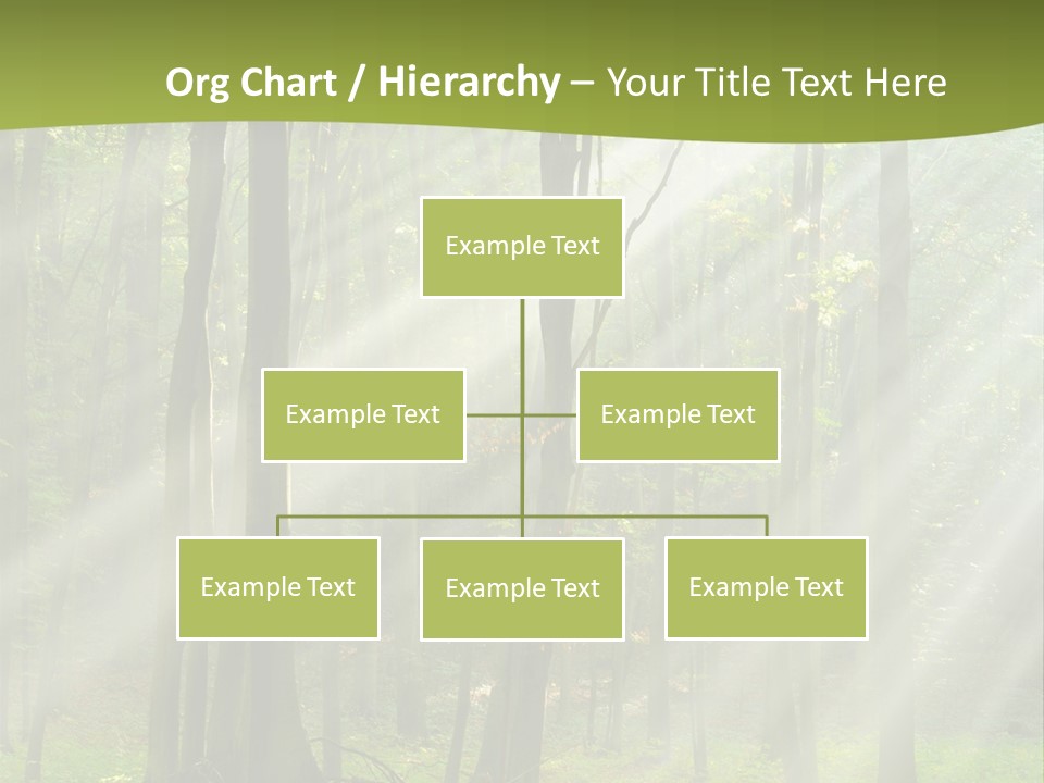 Foliage Landscape Mist PowerPoint Template